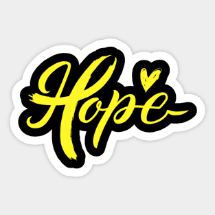 Hope Breast Cancer Awareness Ribbon Sticker